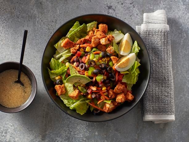 Brunch Salad with Taco Croutons