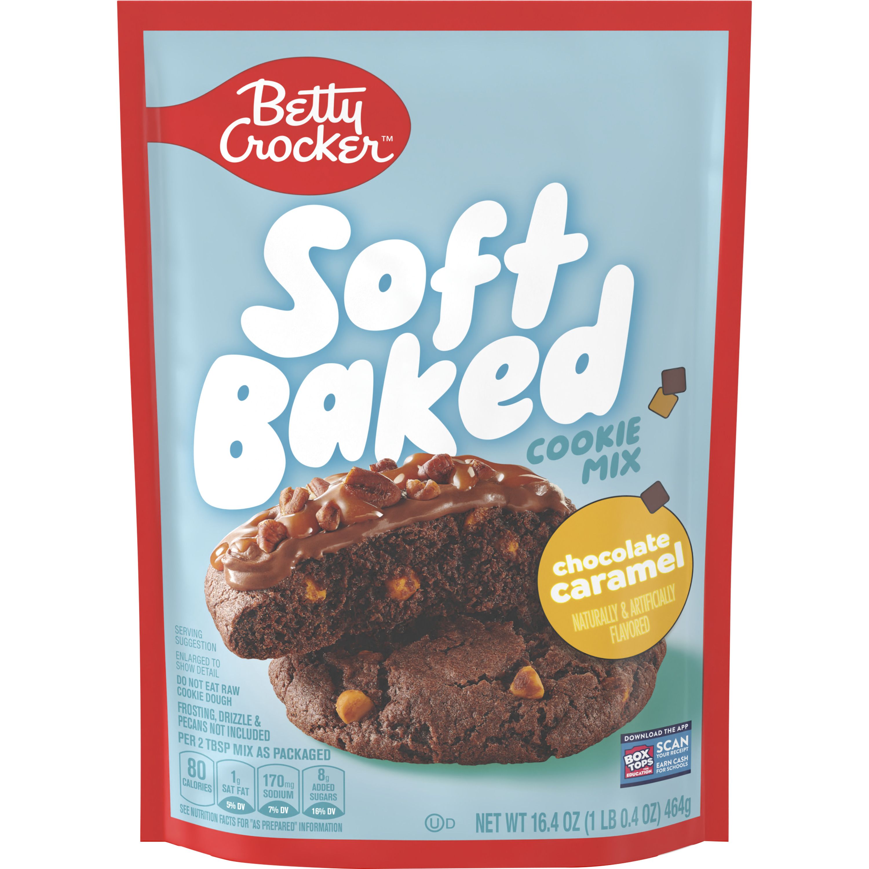Betty Crocker™ Soft Baked Chocolate Caramel Cookie Mix - Front
