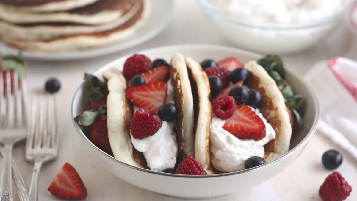 Fruity Pancake Tacos