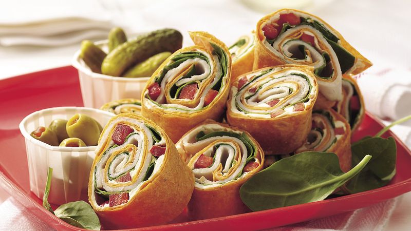Turkey-Spinach Wraps