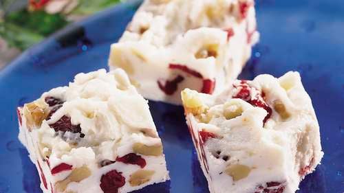 Cranberry-Walnut White Fudge Recipe 