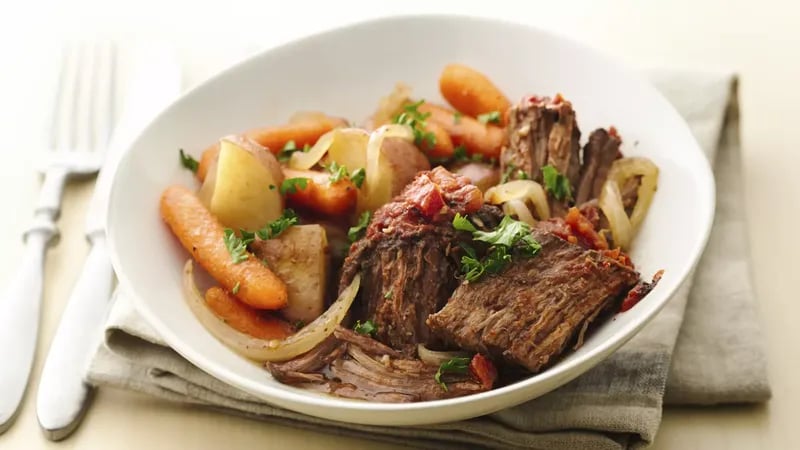 Easy Slow-Cooker Fire Roasted Pot Roast