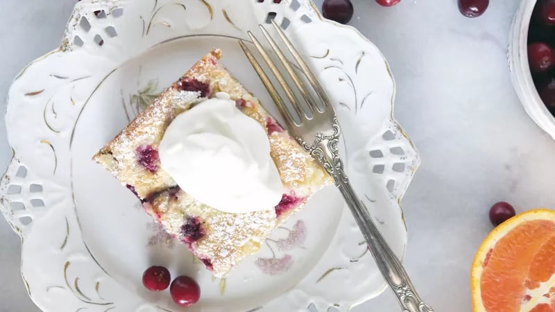 Cranberry Orange Gooey Butter Bars