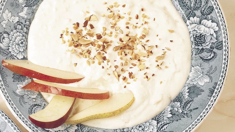 Ginger Dip with Apples and Pears