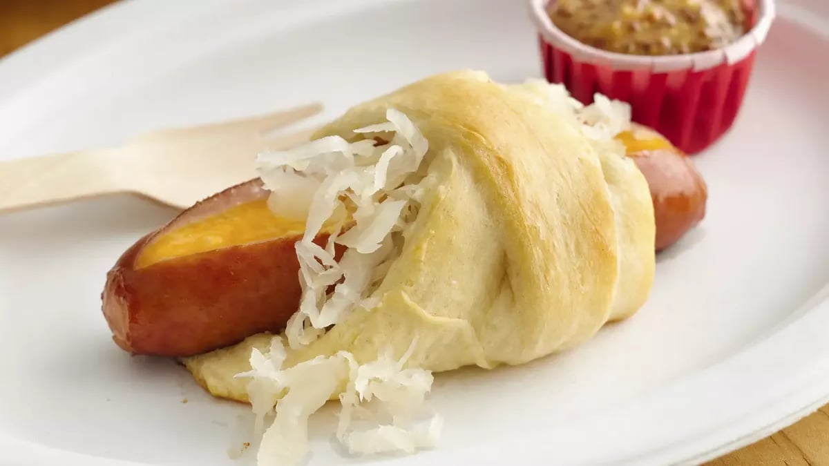 Cheesy Brat Crescent Dogs