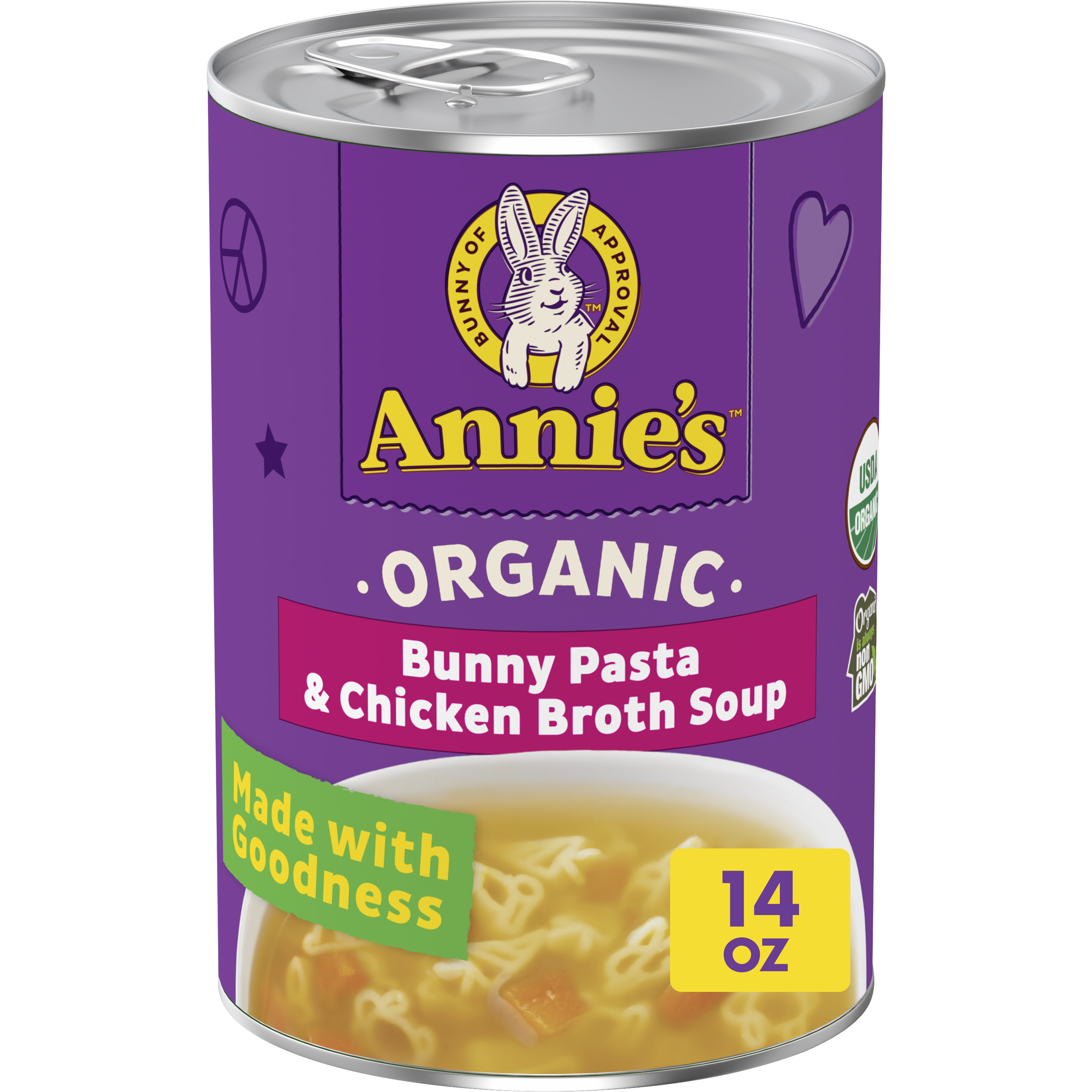 Organic Bunny Pasta & Chicken Broth Soup | Annie's Homegrown