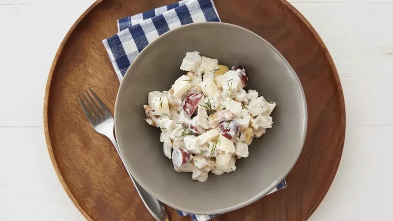 Chicken Salad with Grapes, Cashews, Apples and Fresh Dill