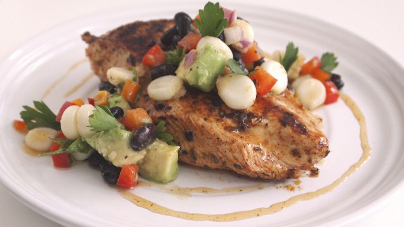 Grilled Chicken Breasts with Corn Salsa