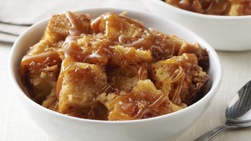 Slow-Cooker Caramel-Toffee Bread Pudding