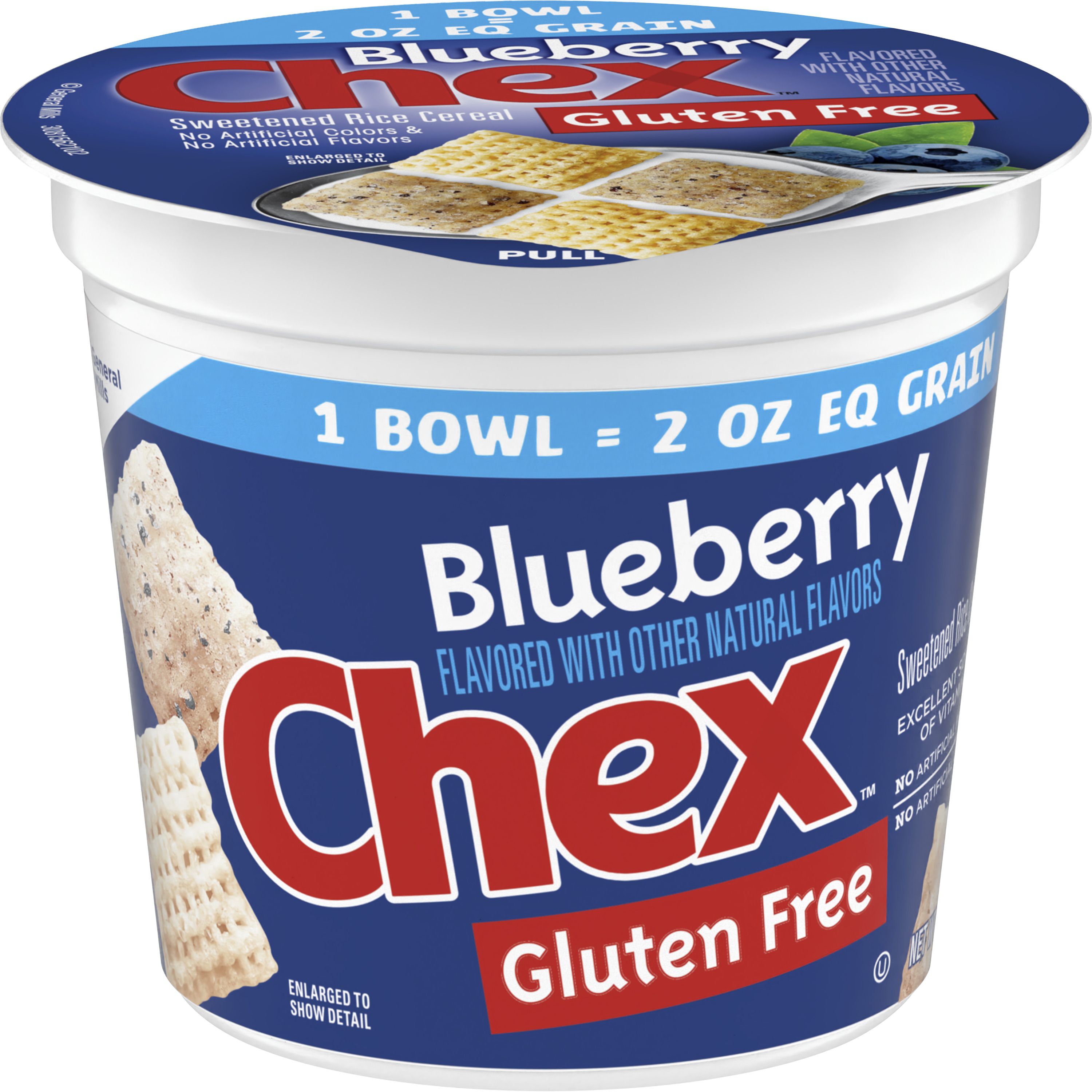 Front - 3D Chex(TM) Cereal Single Serve Cup Blueberry (60 ct) 2 oz