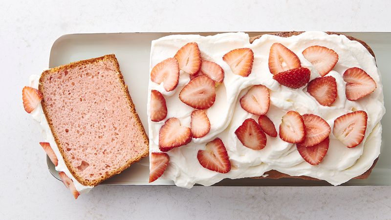 Strawberries and Cream Loaf Cake