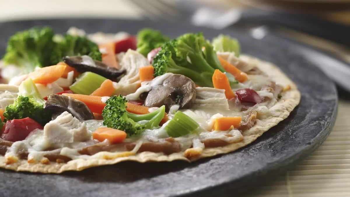 Thai Chicken Pizzas