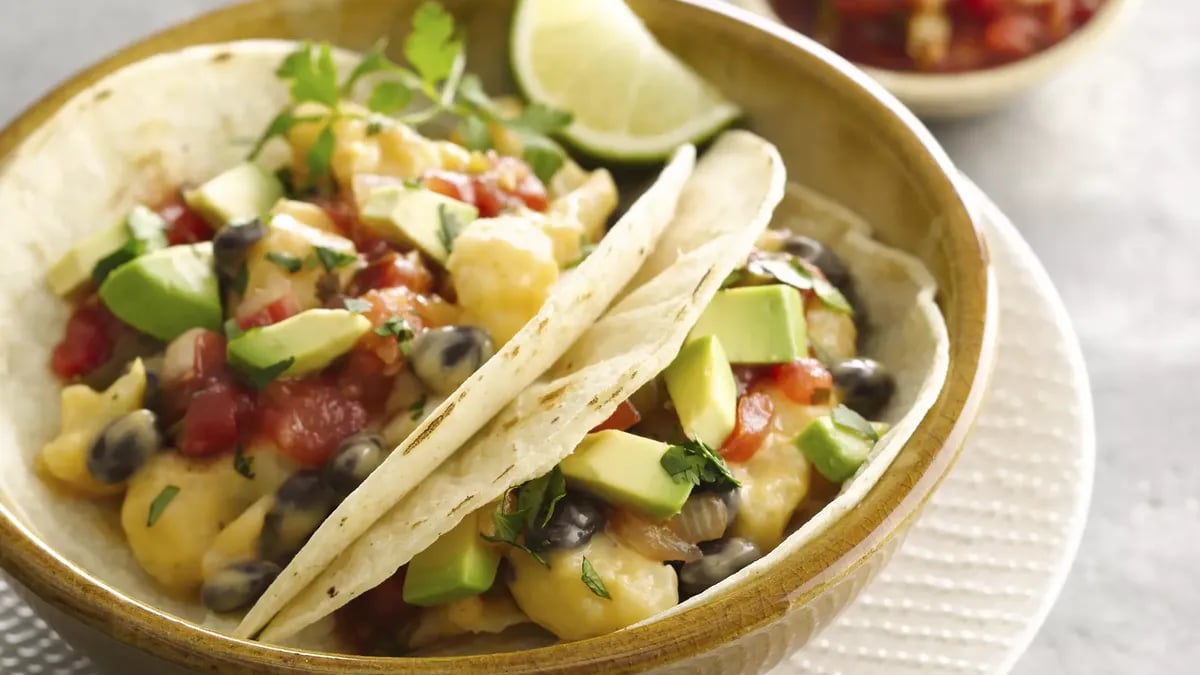 Cauliflower and Black Bean Tacos