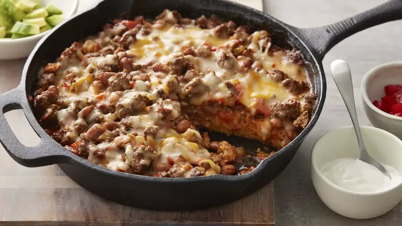 Beef and Bean Tamale Pie