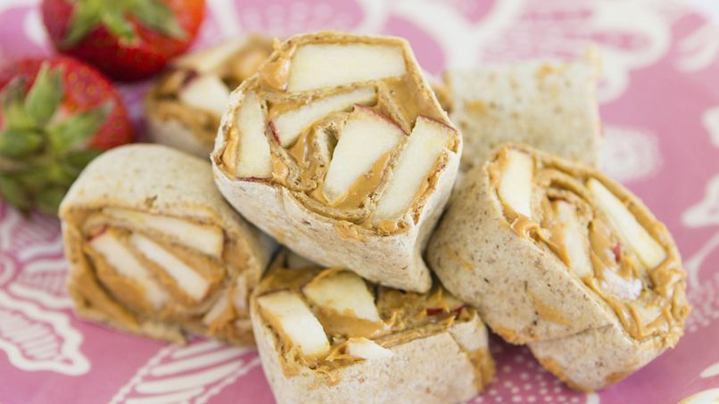 Peanut Butter and Apple Wraps
