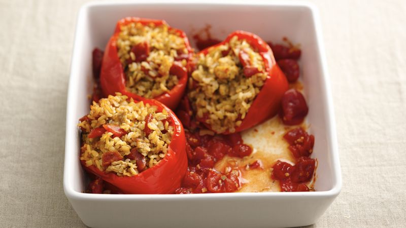 Skinny Slow-Cooker New Orleans-Style Stuffed Peppers