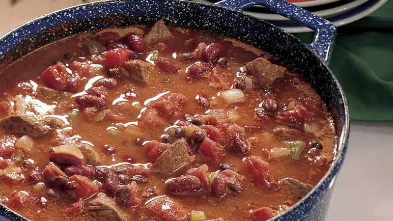 Sirloin Three-Bean Chili