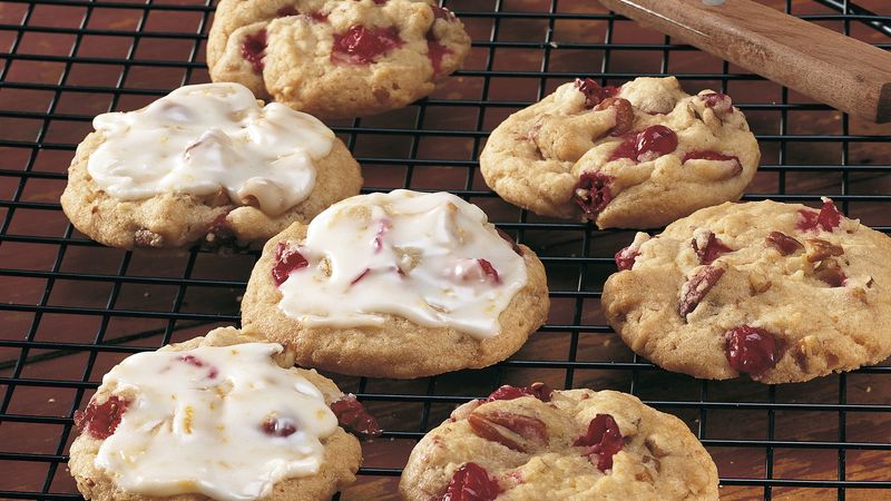 Orange-Frosted Cranberry Cookies
