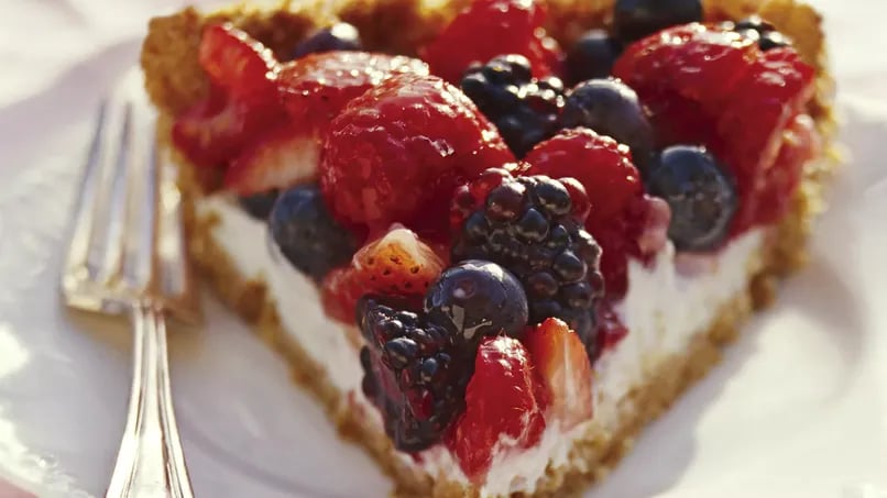 Mixed Berry Pie with Lactose Free Yogurt