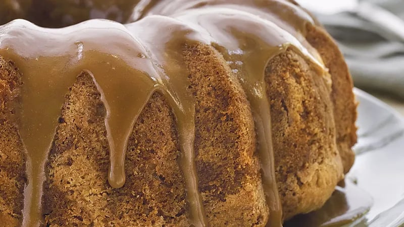 Caramel-Glazed Pear Cake