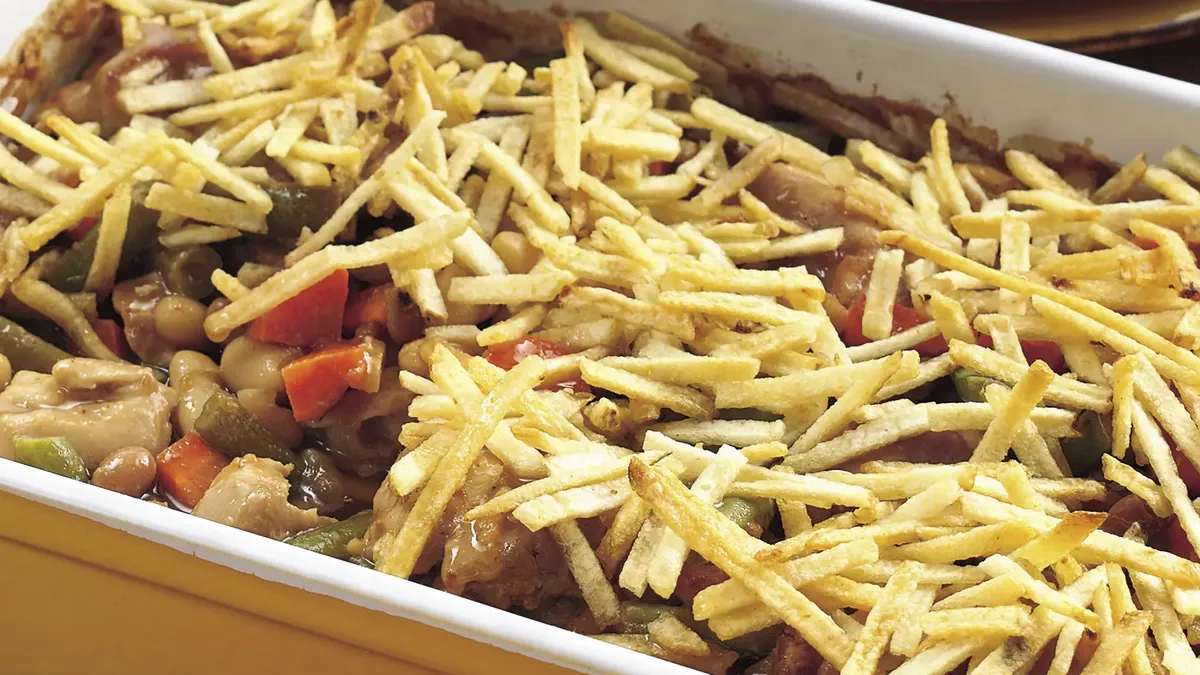 Barbecue Chicken and Bean Casserole