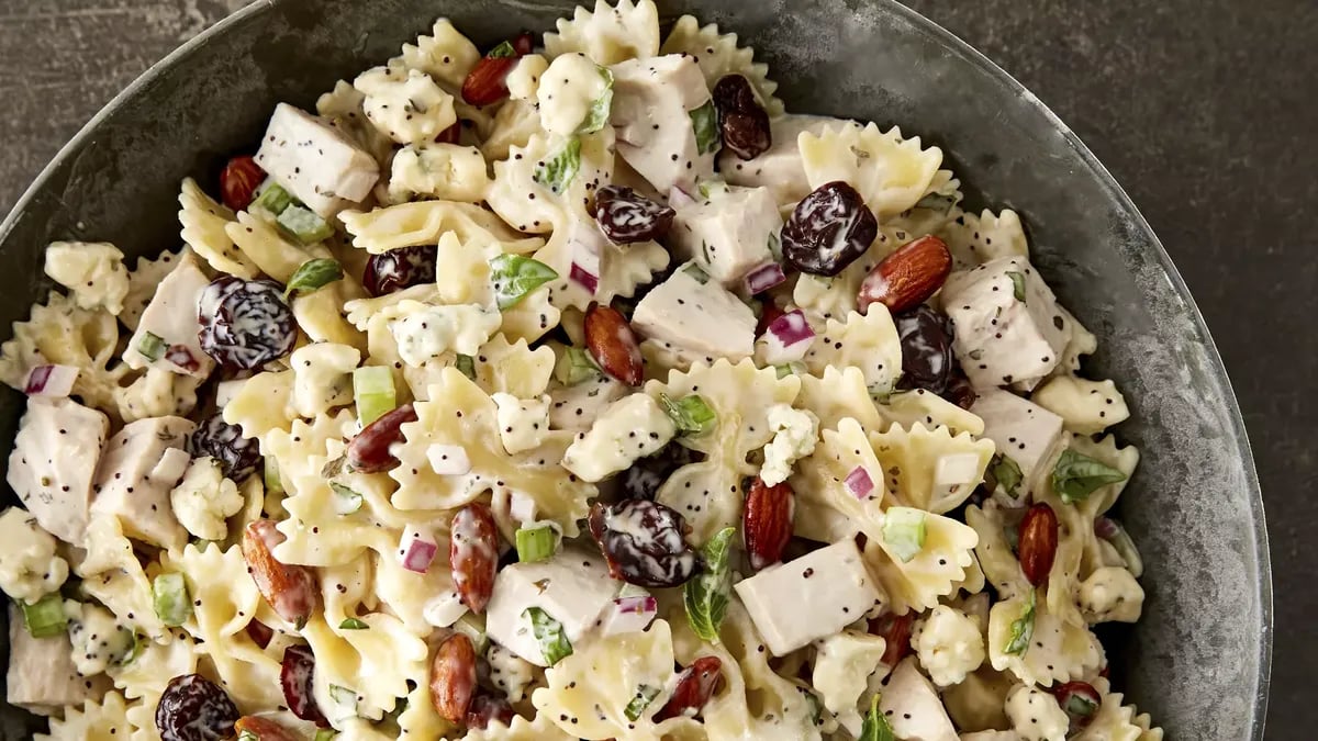 Turkey, Cherry and Almond Pasta Salad