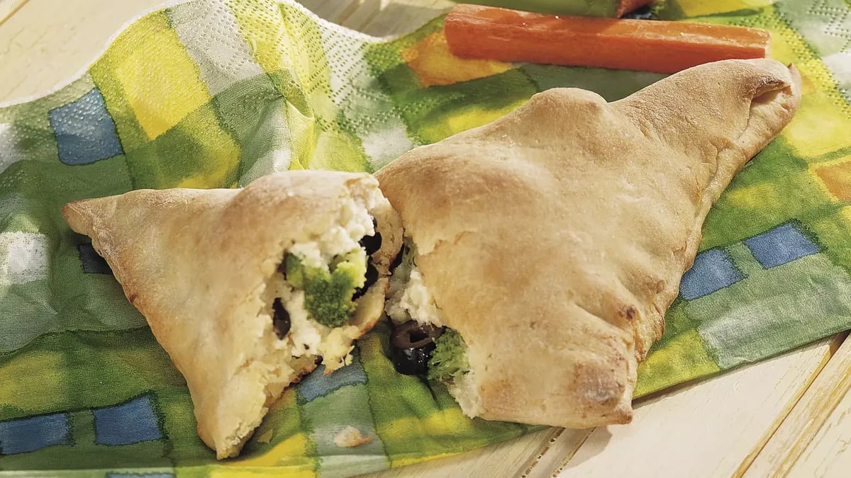 Broccoli Olive Calzones