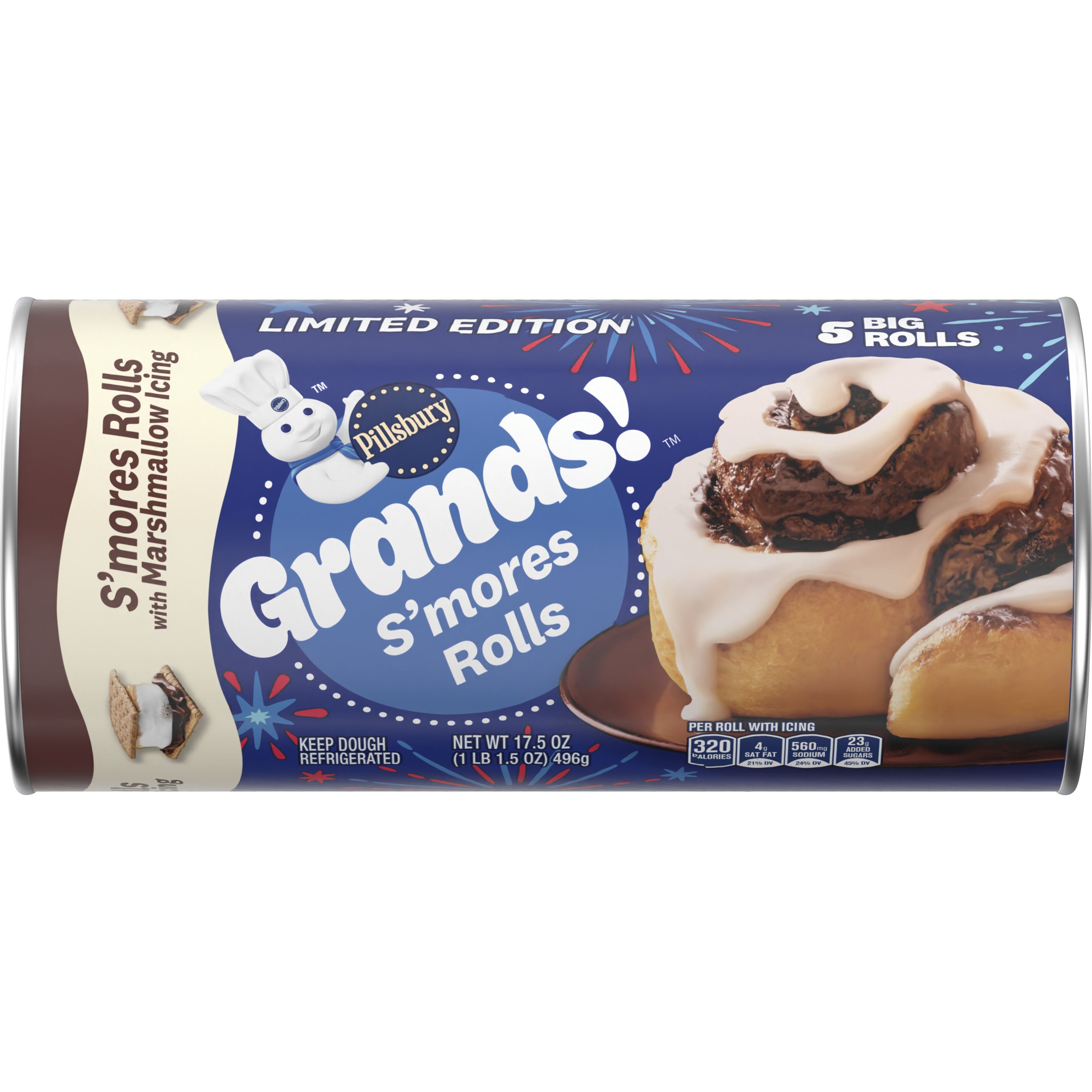 Pillsbury™ Grands!™ S’mores Rolls with Marshmallow Icing - Front