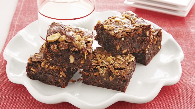 Toasted Coconut Cashew Brownies