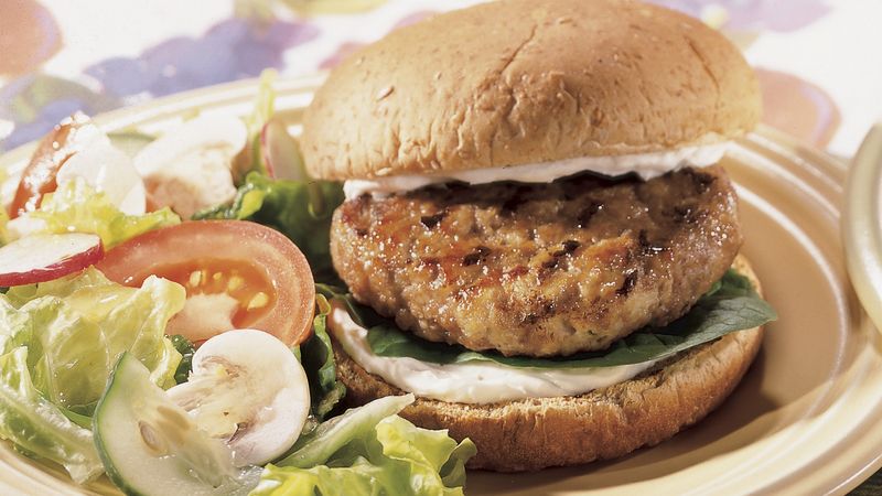 Turkey Burgers with Herb Cheese