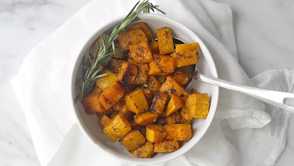 Roasted Butternut Squash with Rosemary