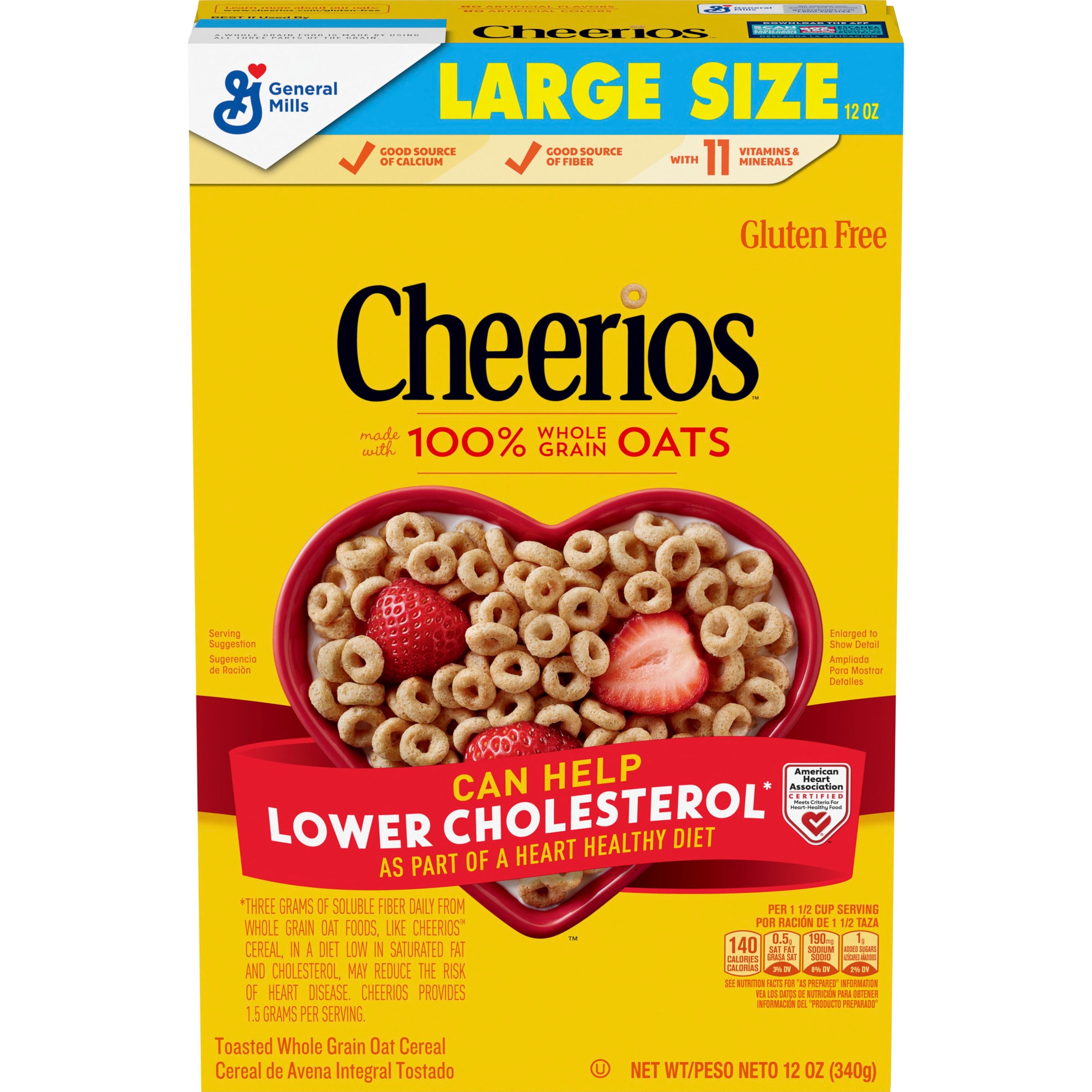 Front - 3D Cheerios Gluten Free Cereal Box Large Size (14 ct) 12 oz