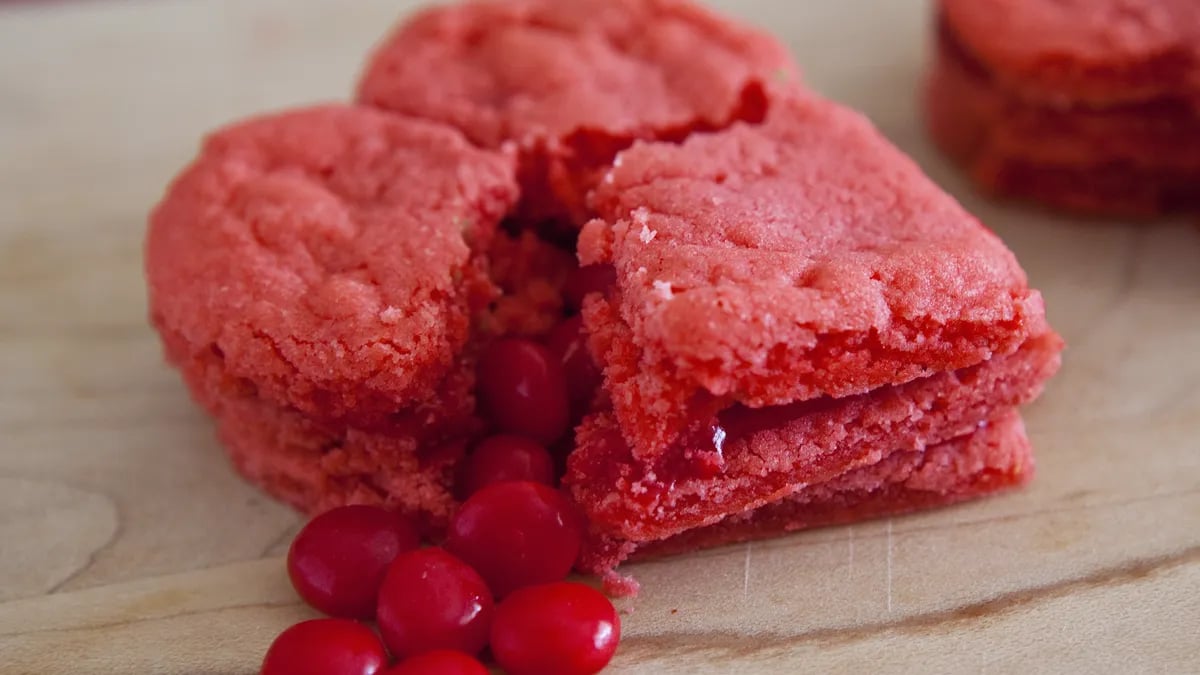 Red Hot Heart Cookies