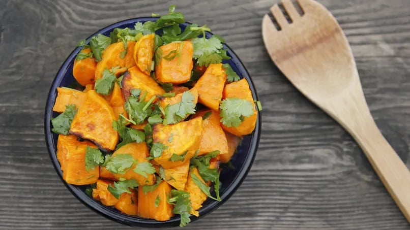 Sweet Potato with Lime and Cilantro