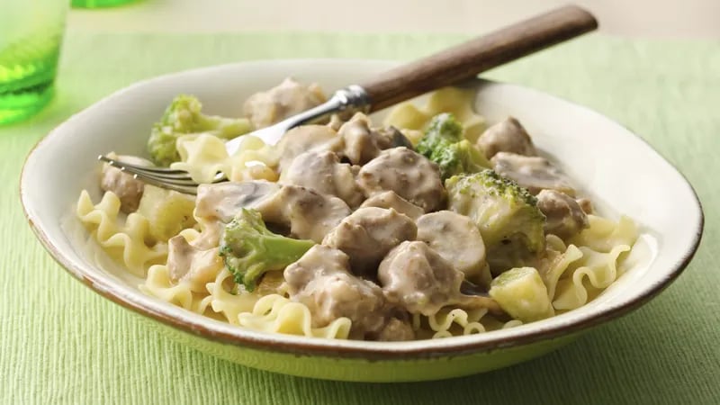 Creamy Turkey Mushroom Stroganoff