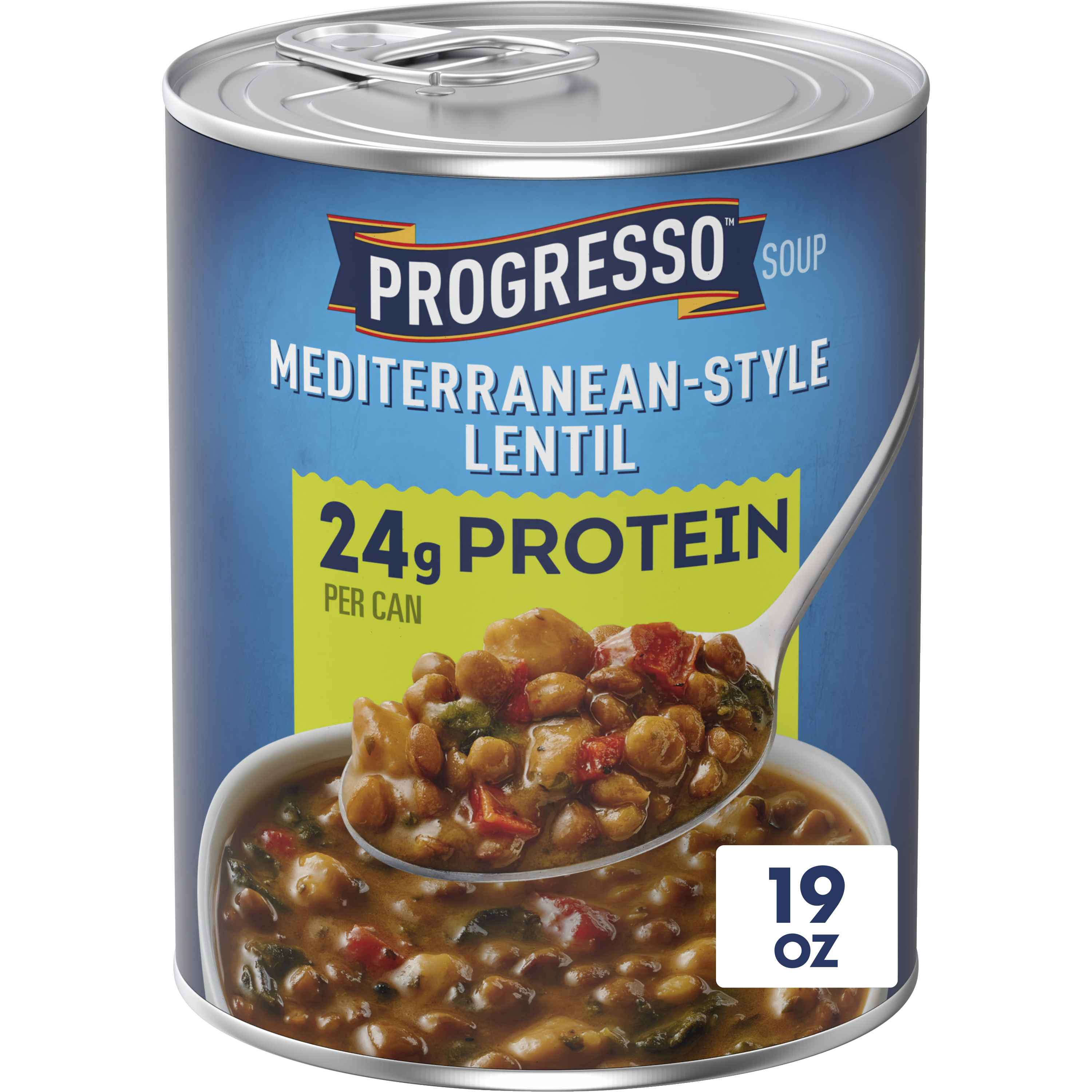 Protein Mediterranean-Style Lentil Canned Soup | Progresso