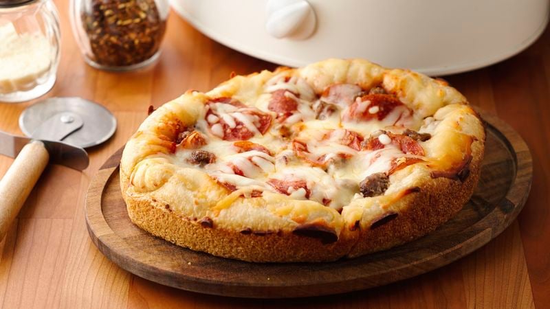 Slow-Cooker Deep-Dish Pizza
