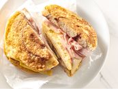 General Mills Foodservice | Ham, Egg and Cheese Cinnamon Roll French Toast Sandwiches