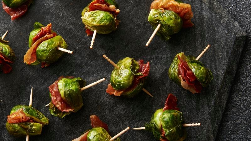 Roasted Brussels Sprouts and Prosciutto Bites
