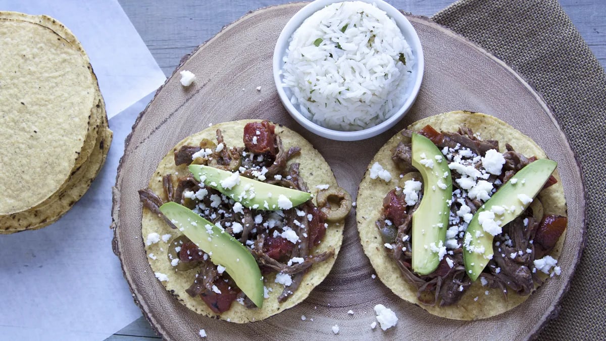 Slow-Cooker Ropa Vieja Tostadas