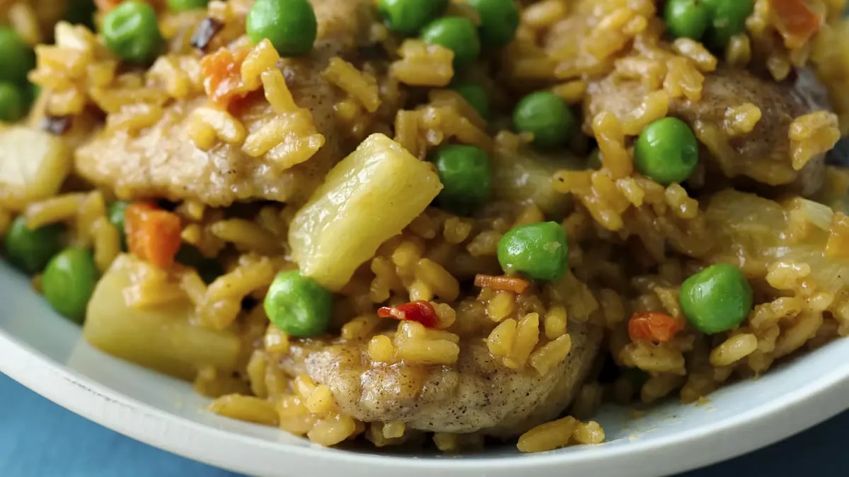 Caribbean Chicken Fried Rice