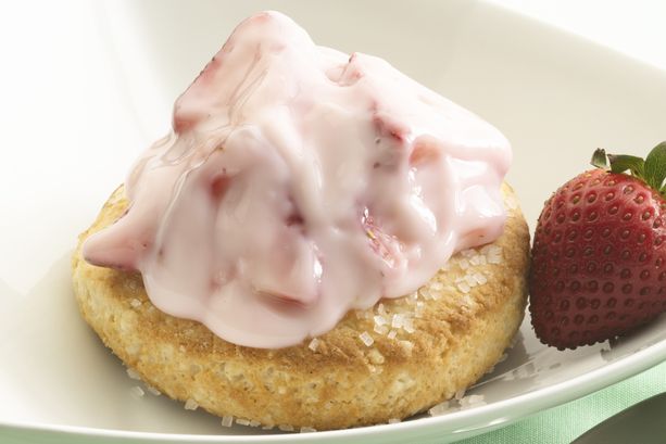 Strawberry Yogurt Scone Shortcakes