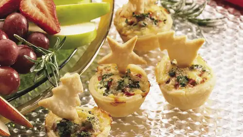 Gouda and Walnut Tartlets