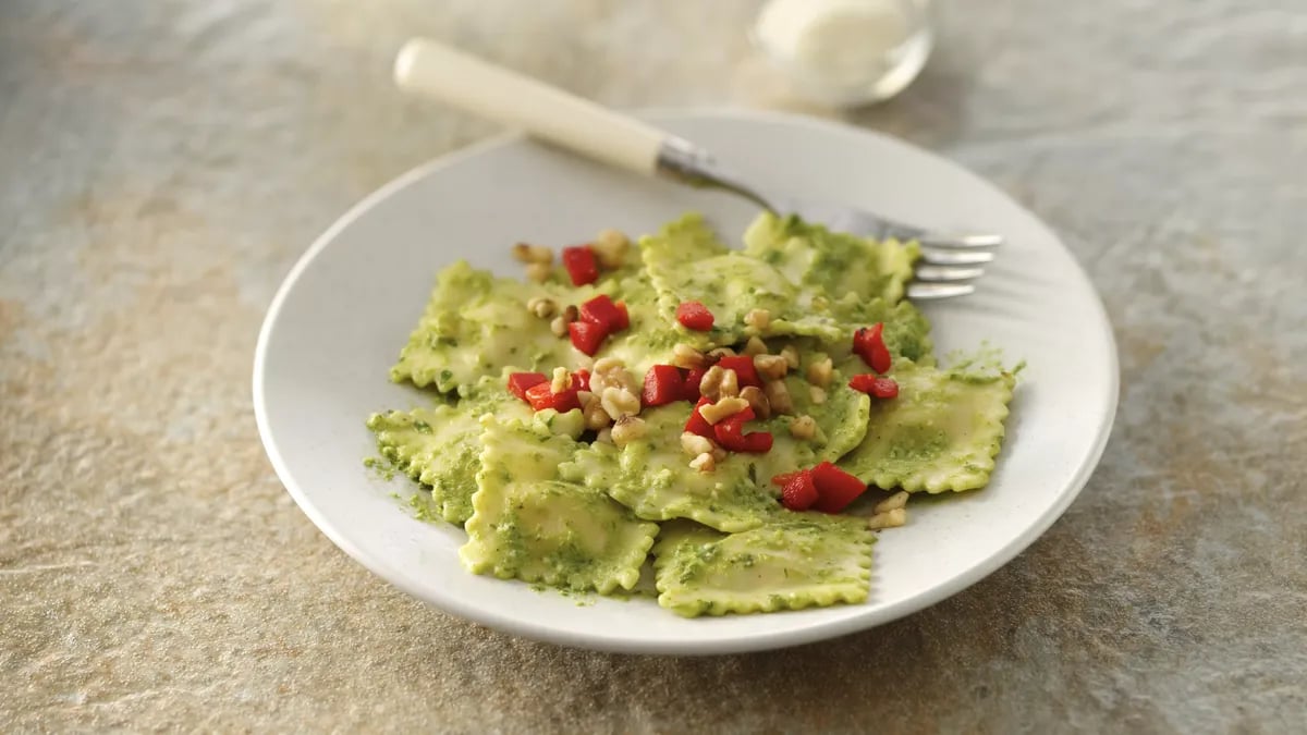 Italian Parsley-Pesto Ravioli