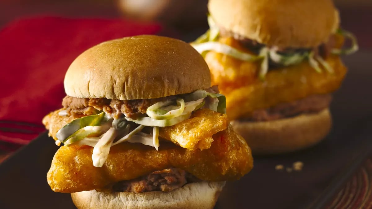 Fish Taco Torta Sliders