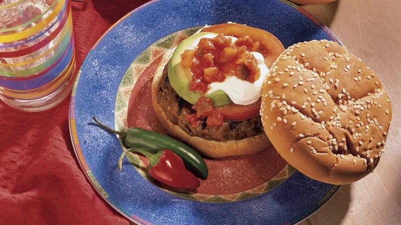 Grilled Salsa Burgers