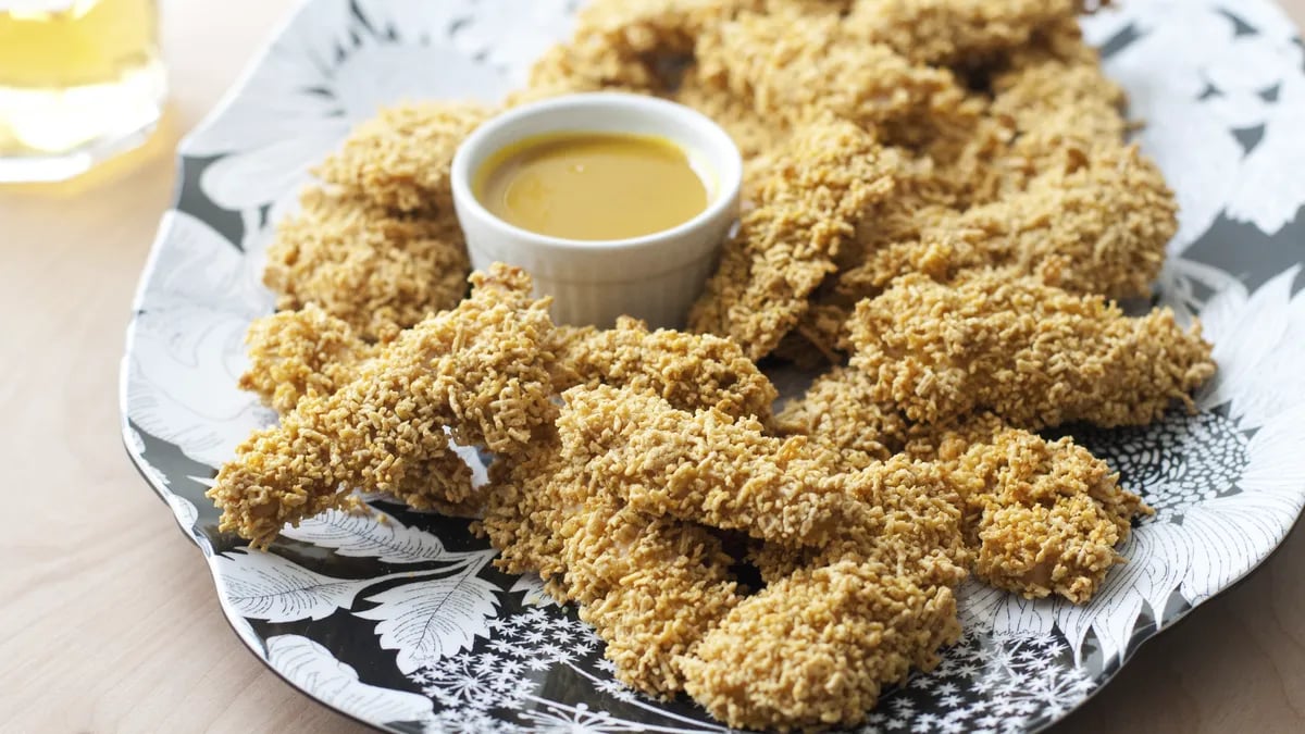 Baked Honey-Mustard Chex Chicken Fingers