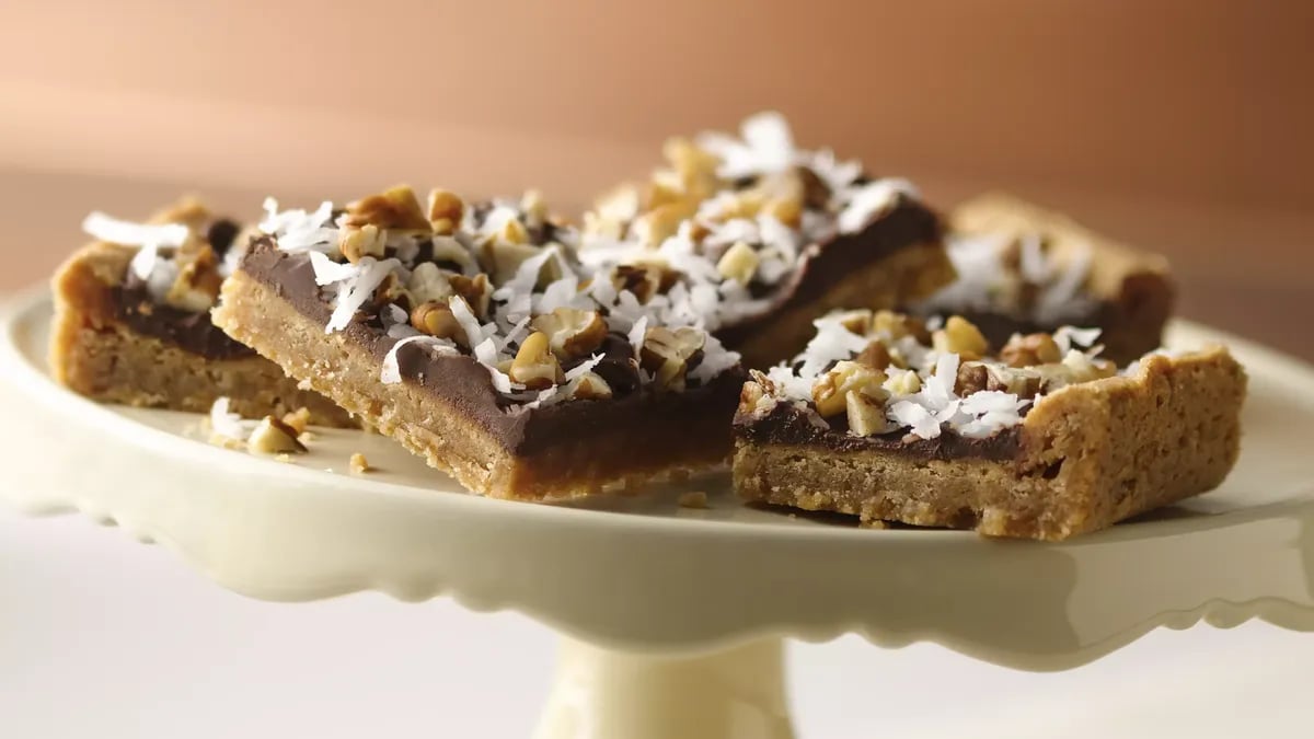 Coconut-Nut Toffee Bars