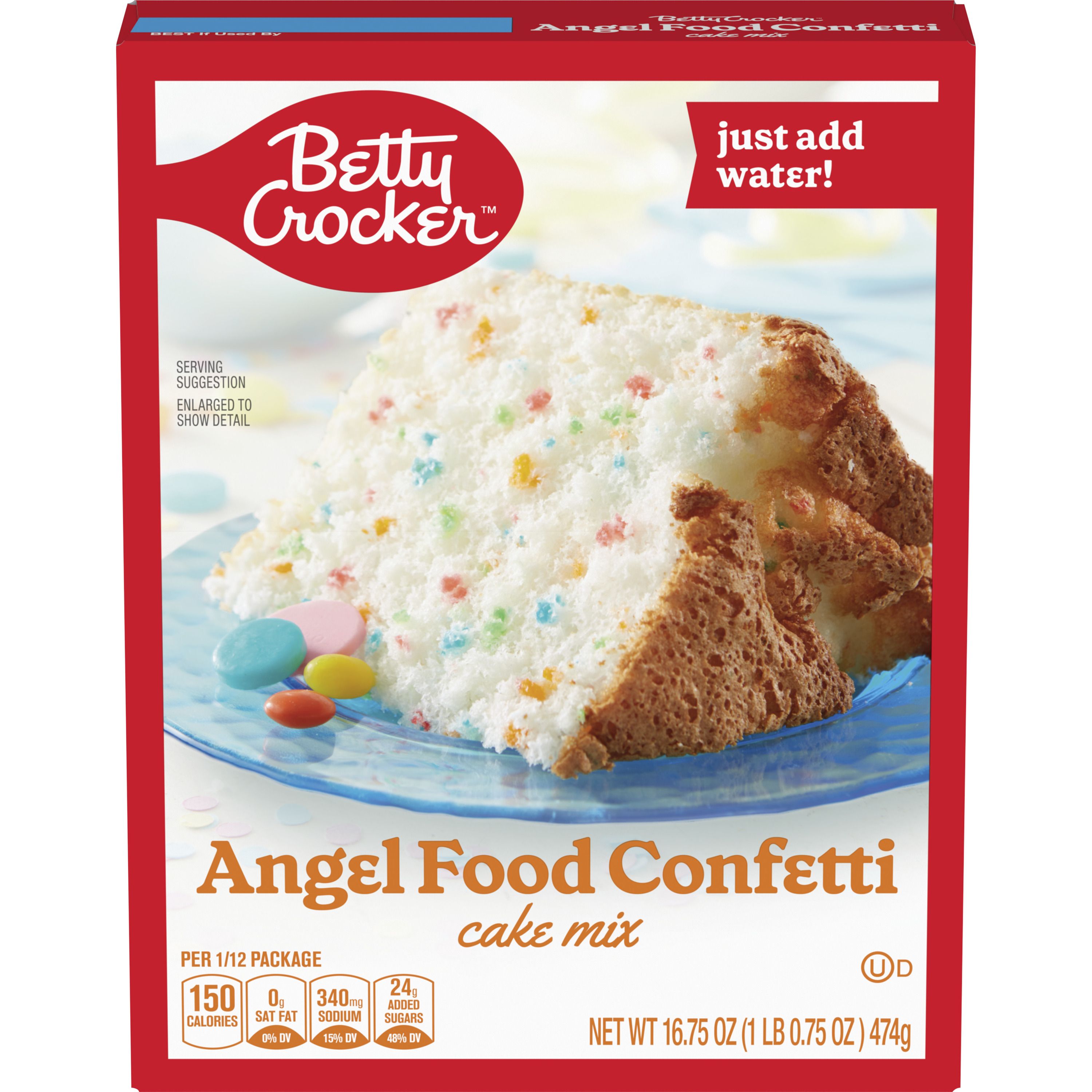 Betty Crocker™ Confetti Angel Food Cake Mix - Front