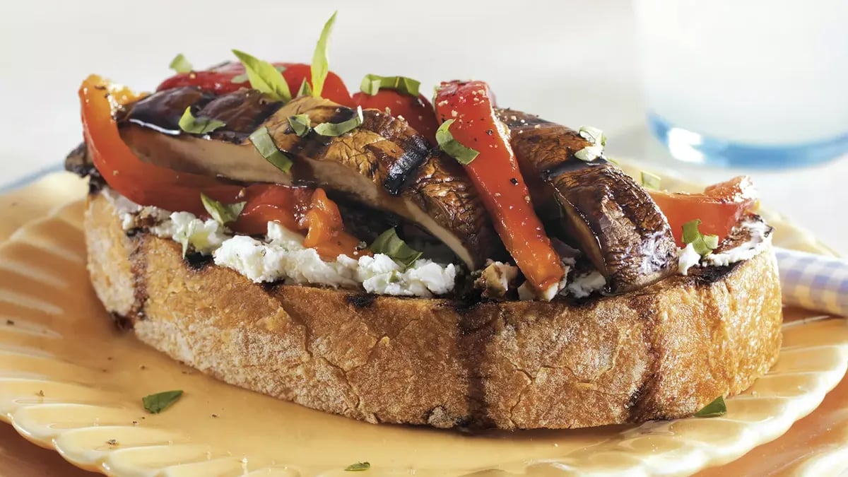 Open Face Portabella Sandwiches